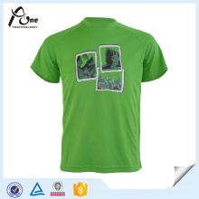 T-shirt fait sur commande de l&#39;homme vert Sublimated Sportswear